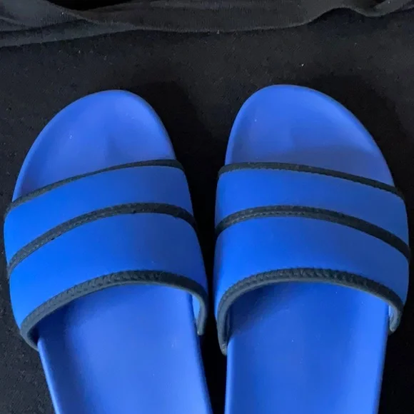 Blue Slide Sandals - Picture 2 of 3